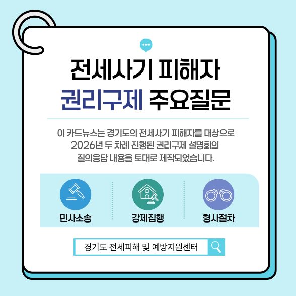 전세사기피해자 권리구제 주요질문 카드뉴스 이미지